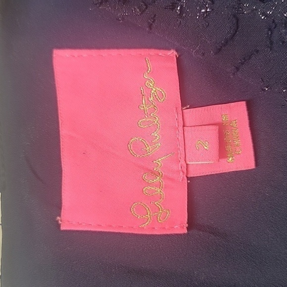 LILLY PULITZER DARK NAVY DRESS‎ (sz 2) - Picture 2 of 8
